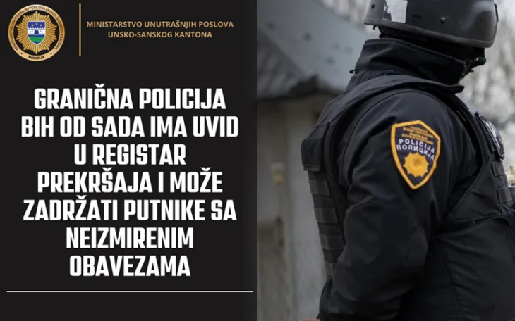 Uvid u registar prekrsaja kazne