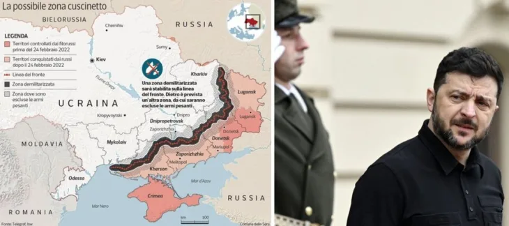 Volodimir Zelenski karta Teritorije koje Putin konačno želi pripojiti kao ruske