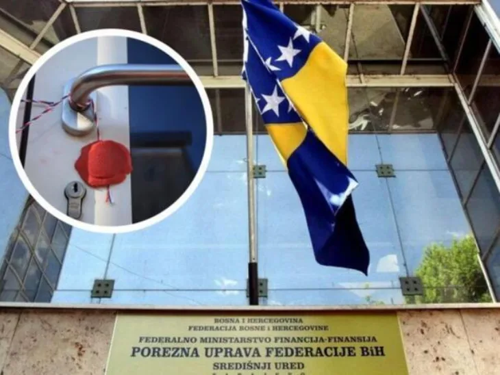 Porezna uprava zatvoranje objekta