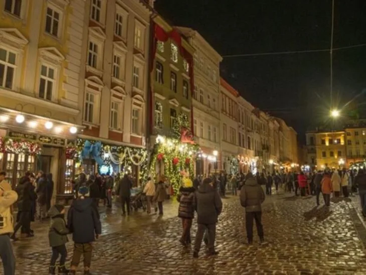 Ukrajina nova godina 2026 Lavov