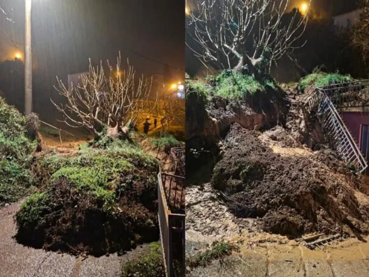 Mostar 01  Kliziste u naselju Cim Foto: Bljesak.info