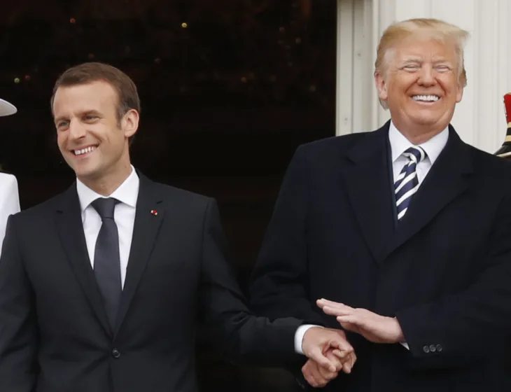 Donald trump emanuel macron