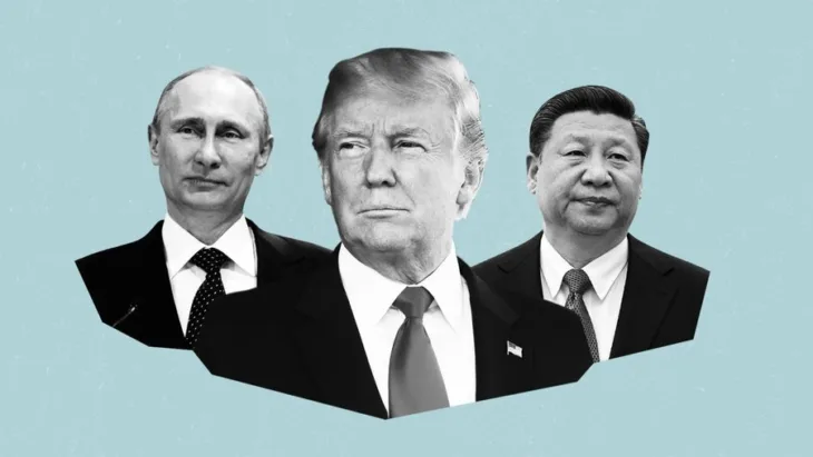 Vladimir Putin Donald Trump i Xi Jinping