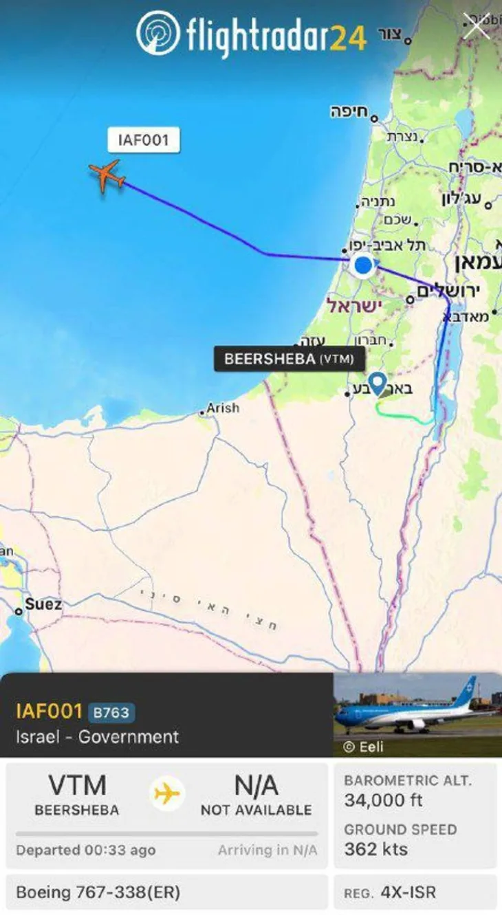 Netanjahuov avion napustio izraelski zracni prosto