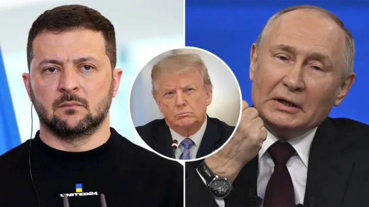 Zelenski Putin i Tramp