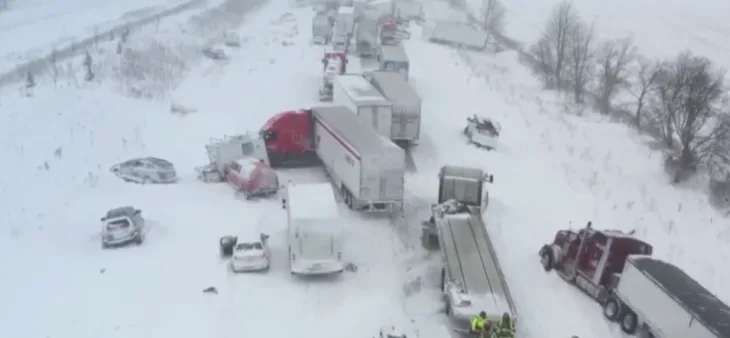 Lancani sudar Michigan snijeg