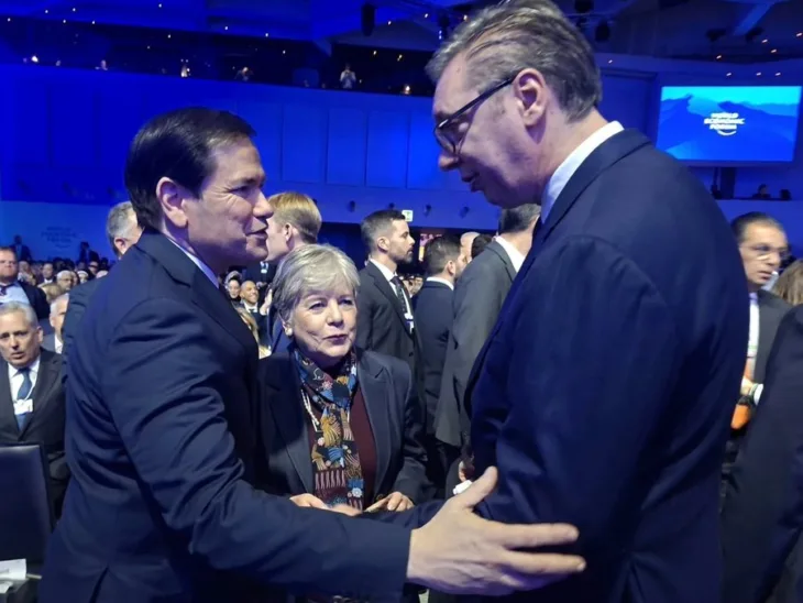 Marko Rubio Aleksandar Vucic Davos 2026