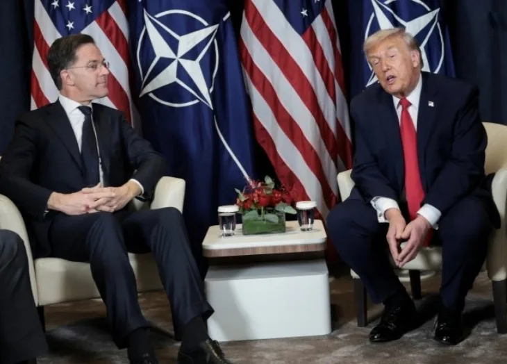 Mark Rutte i Donald Trump  Davos