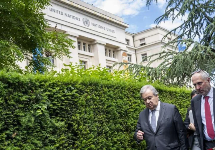 Antonio gutteres Stephane Dujarric 872x610