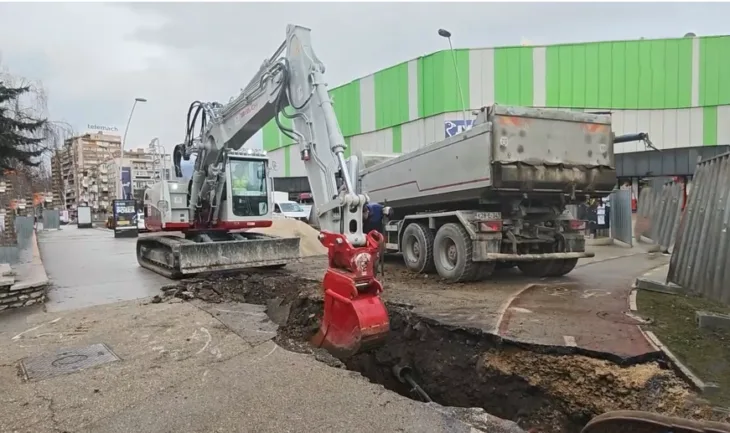 Zenica Trg Alije Izetbegovica radovi 02