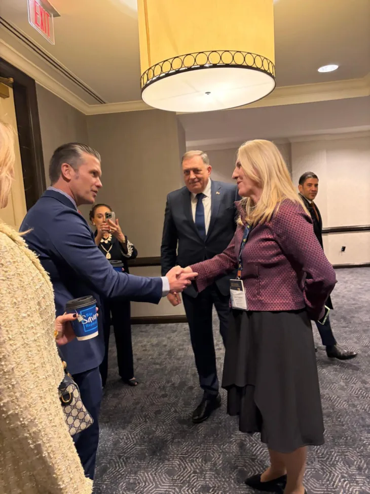 Dodik, Hegset i cvijanović washington