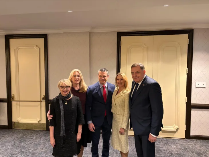 Dodik, Hegset i cvijanović washington