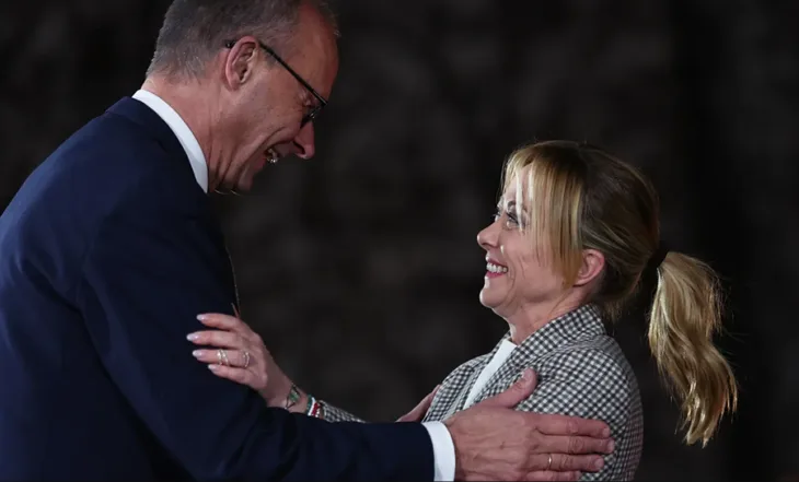 Friedrich Merz Giorgia Meloni