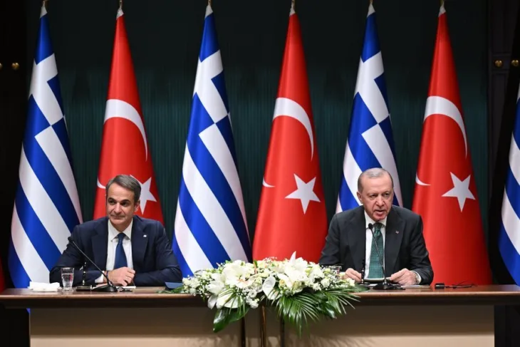 Recep Tayyip Erdogan Kyriakos Mitsotakis