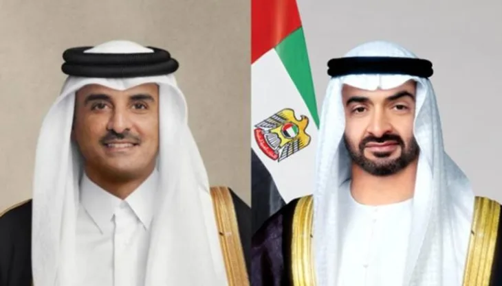Tamim bin Hamad Al Thani Mohammed bin Zayed Al Nahyan