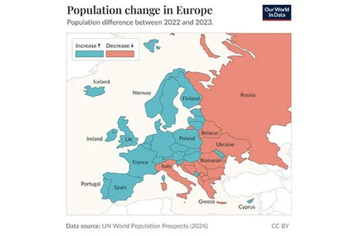 Nova mapa Evrope Bi H Hrvatska i Srbija na istoj strani