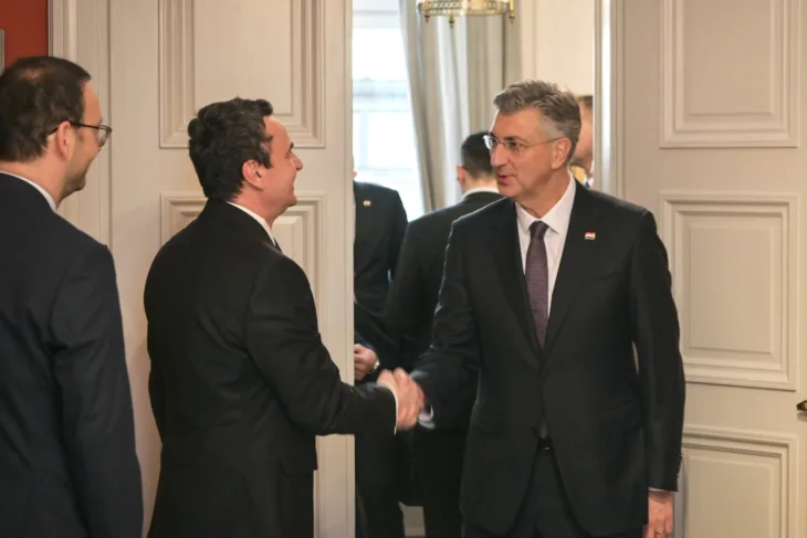 albin kurti i plenković/  x