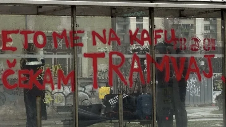 Tramvajska nesreća grafit