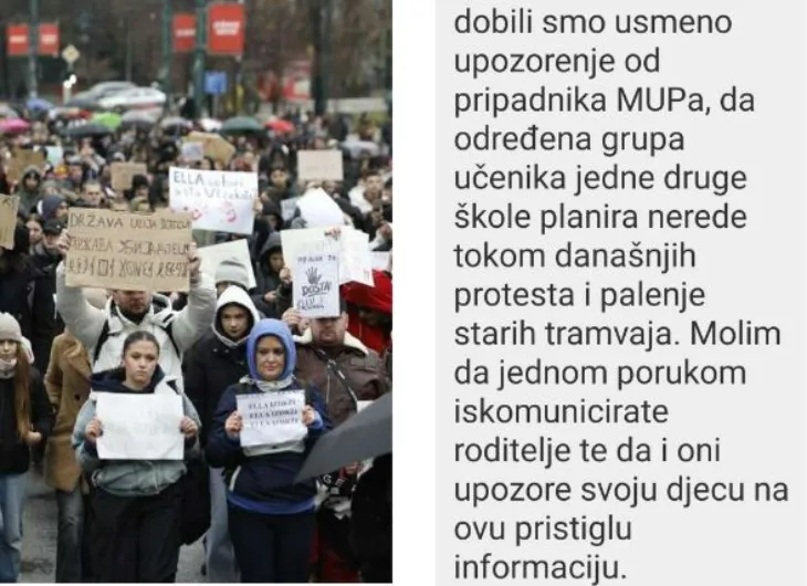 Protesti poruka