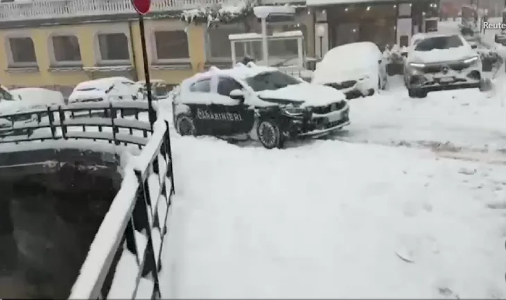 Italiji mecava snijeg Olimpijske igre