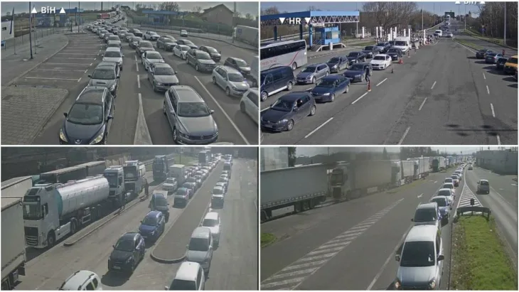 Guzva na granicnim prijelazima