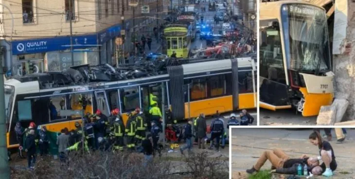 Milano tramvaj iskocio iz sina