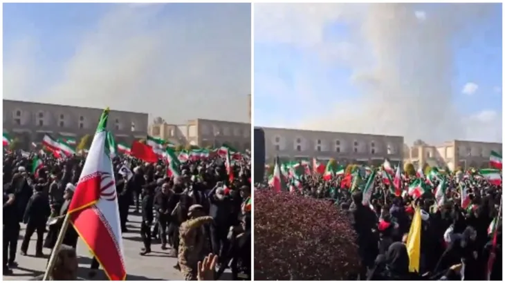 Iran 03 podrska Dok traje americko izraelski napad Iranci uzvikuju Allahu Ekber