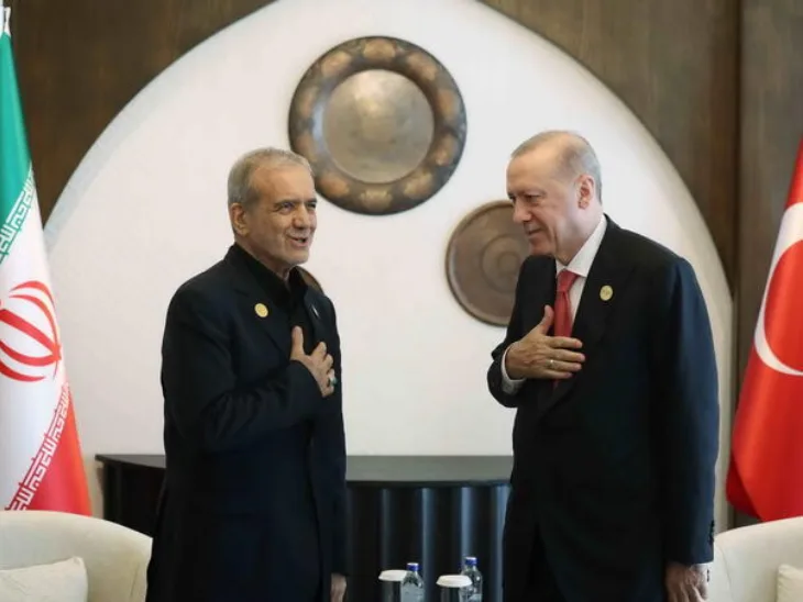 Recep Tayyip Erdogan Masoud Pezeshkian