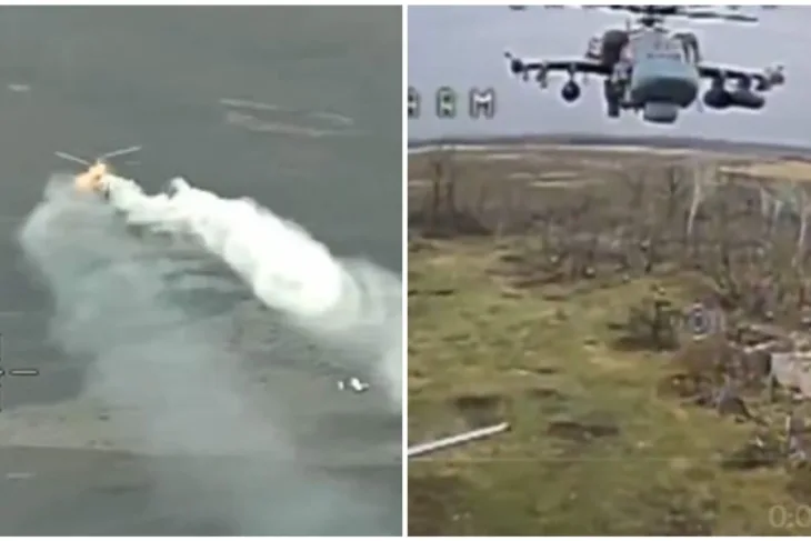 Ukrajina 03 Pogledajte nevjerovatan snimak obaranja helikoptera dronom