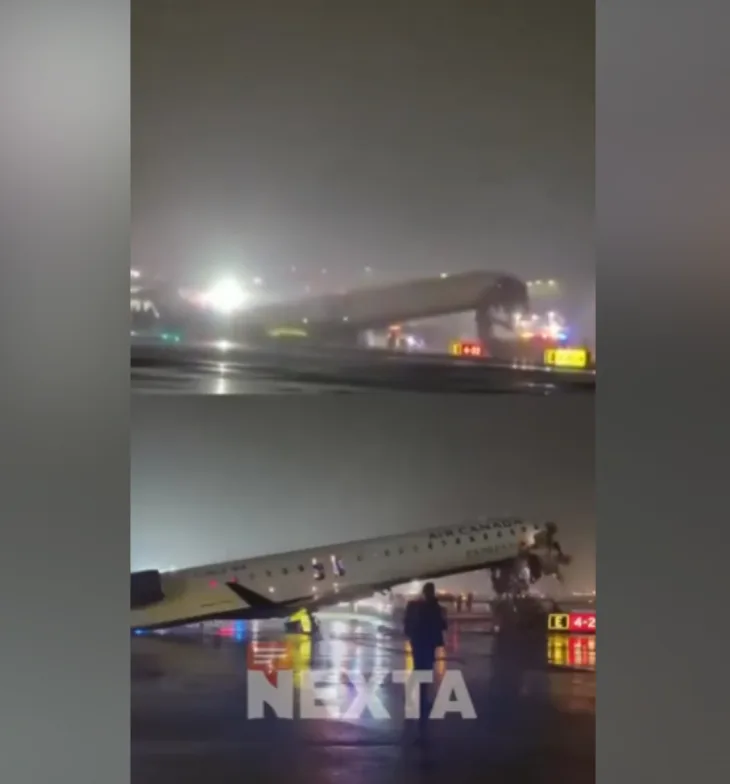 New York sudar aviona i vozila na pisti