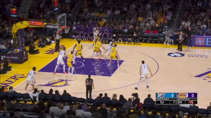 NBA Los Angeles Lakers Oklahoma City Thunder