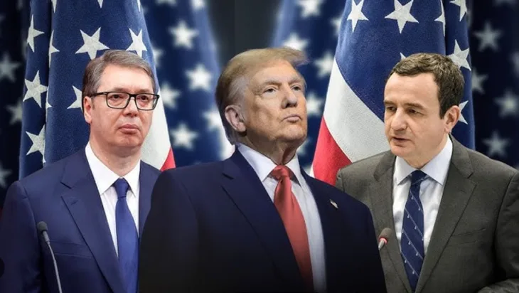 Albin Kurti Aleksandar Vucic Donald Tramp