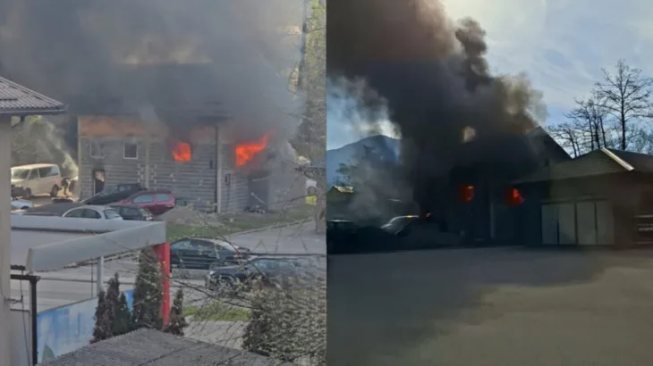 Veliki pozar u Istocnom Sarajevu