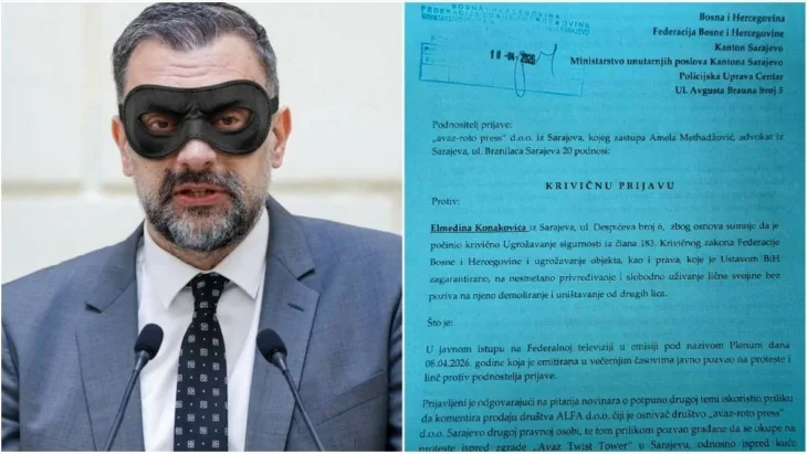 Krivicna prijava protiv Elmedin Konakovic