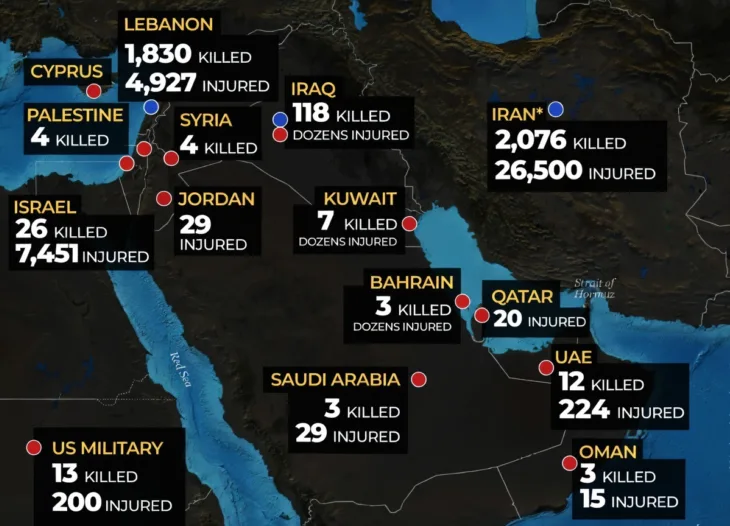 Izrael podaci ranjenih