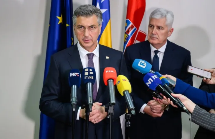Andrej Plenković i covic Mostar/ x