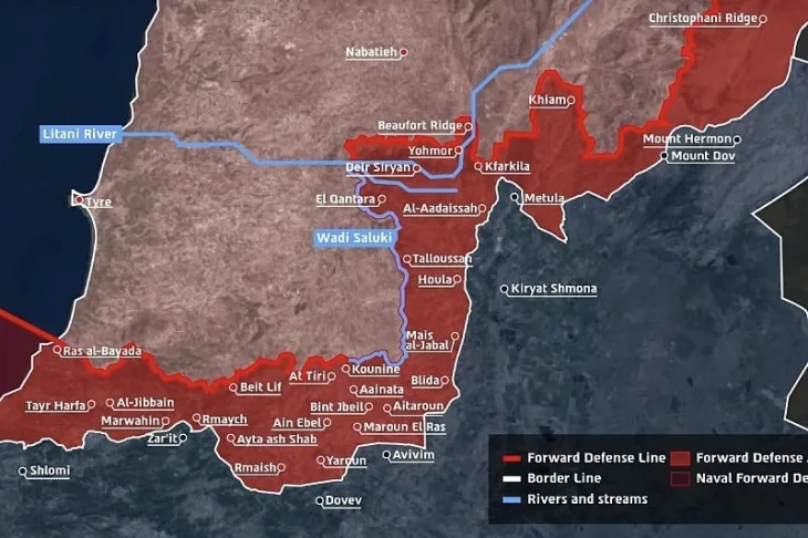 IIzrael objavio novu mapu raspoređivanja unutar Libana, želi staviti sela pod kontrolu