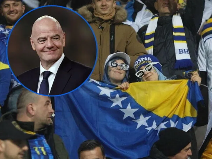 Gianni Infantino navijaci bih zmajevi