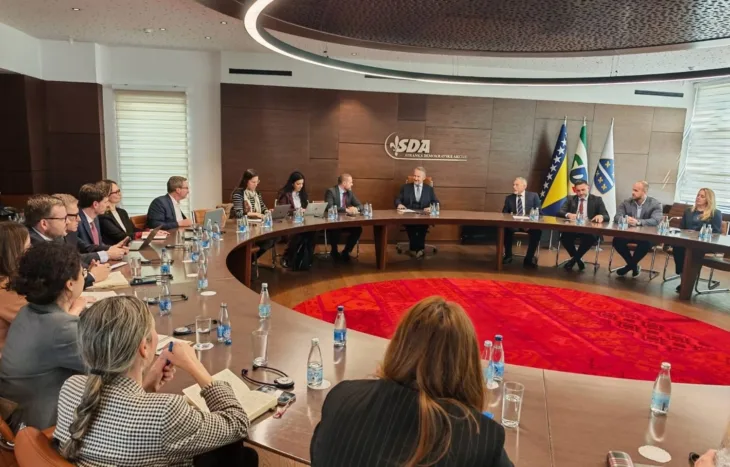 Bakir Izetbegovic sda i eu delegacija