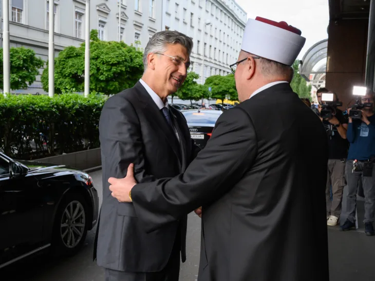 Andrej Plenković i Aziz Hasanović