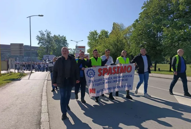 Zenica zeljezara protest 1 maj 872x589