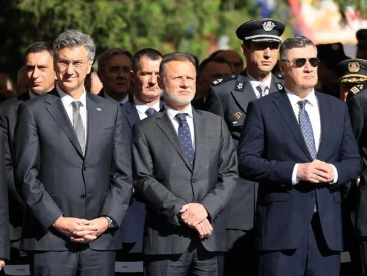 Zoran Milanovic Andrej Plenkovic zajedno na obilježavanju 31. godišnjice Bljesk 2026
