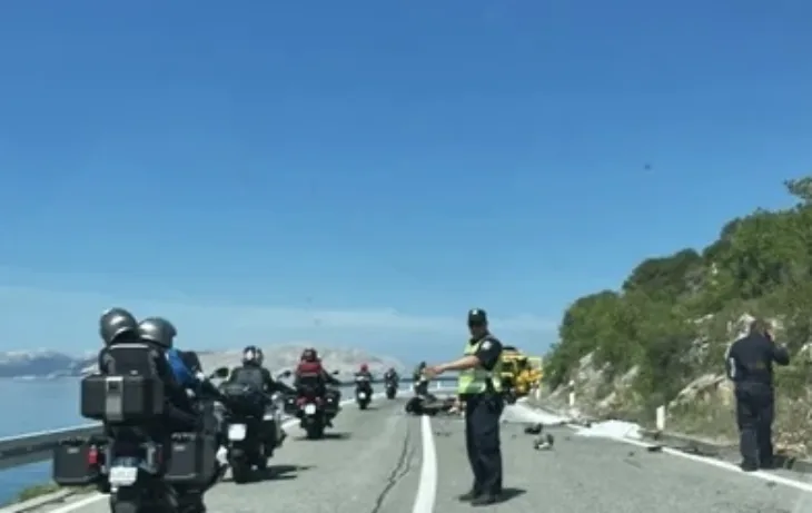 Jadranska magistrala motociklista rača