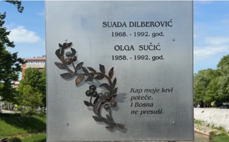 Odata pocast prvim zrtvama opkoljenog Sarajeva Olga Sučić Suada Dilberović