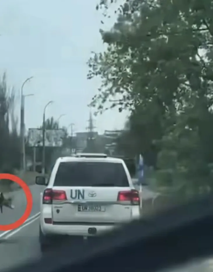 UN Vozilo dronom