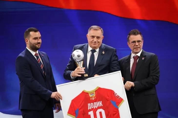 Dodik FK Borac svečana Akademija/ ZIPAPHOTO/Borislav Zdrinja