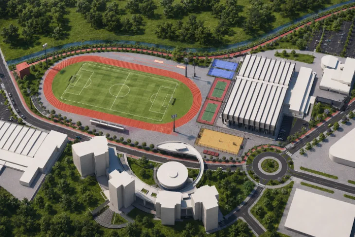 Tuzla sportski kompleks buduceg kampusa Univerzitet u Tuzli