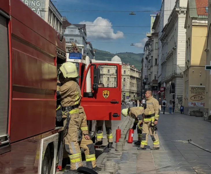 Sarajevo titova ulica pozar