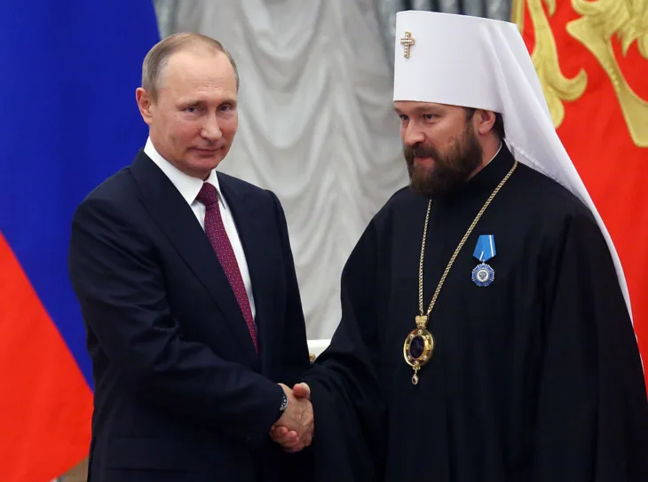 Vladimir Putin i Metropolit Hilarion