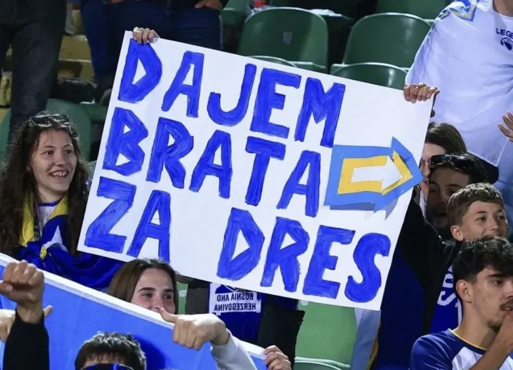 zmajevi utakmica transparent Dajem Brata za dres